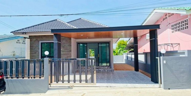 บ้านเดี่ยวชั้นเดียว ตกแต่งครบ พร้อมเฟอร์ ใกล้อ่างเก็บน้ำมาบประชัน พัทยา FP-H02025 
