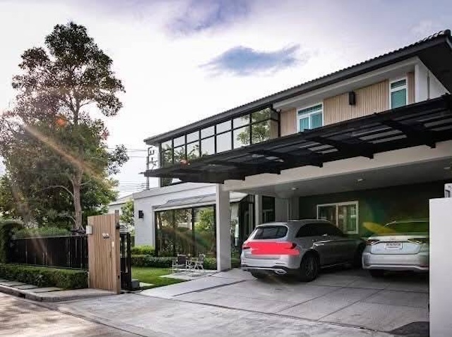 BH4112 ให้เช่าบ้านหรู Mantana Westgate by Land & Houses บางบัวทอง นนทบุรี บ้าน Modern Luxury Built-In หินอ่อนแท้ใกล้ Central Westgate