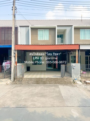 AHB-021 ขาย ทาวน์เฮ้าส์ ขายทาวน์โฮม 2 ชั้นสไตล์โมเดิร์นพร้อมอยู่ รังสิต-คลอง 4 20.7 ตร.ว. 3 น. 2 น้ำ 1 จอดรถ ราคา 1,740,700 บาท  ห้องนอน 3 ห้อง ห้องน้ำ 2 ห้อง 1740700 บาท