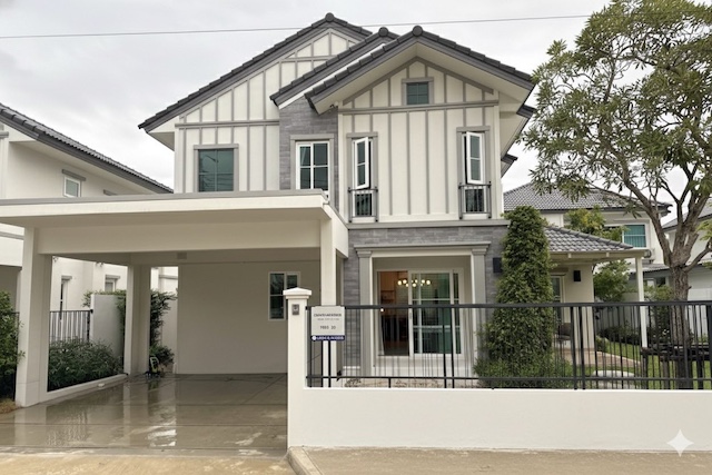 BH4134 ให้เช่าบ้านเดี่ยว Villaggio 3 ศรีนครินทร์-บางนา บ้านสวยพร้อมอยู่ เฟอร์นิเจอร์ครบ ใกล้ Mega Bangna