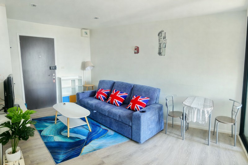 BTS แบริ่ง 395ม. Knightsbridge Bearing Sukhumvit 107 1 นอน 1 น้ำ 1 แอร์ รร.นานาชาติเซนต์แอนดรูว์ส 250 ม. 31ตร.ม.พร้อมเฟอร์ฯ ครบ ชั้น 17