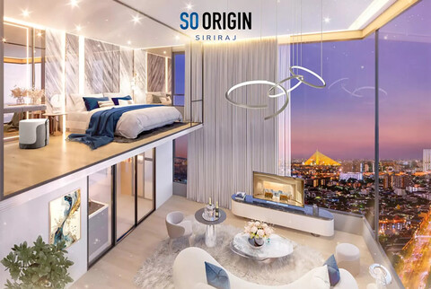 Sub1502 ขายดาวน์ คอนโด SO Origin Siriraj โซ ออริจิ้น ศิริราช 400000 บาท กรุงเทพ บางกอกน้อย    ห้องนอน 2 ห้อง ห้องน้ำ 1 ห้อง