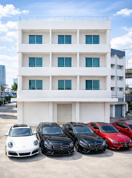 เอาคาร4 ชั้น 2คูหา 400ตร.ม. ดอะมอลล์ รามคำแหง 950 ม. จอดรถ 6 คัน 10นอน 7น้ำ  แอร์ 6 เครื่อง ใกล้ม.รามคำแหง 700 ม.