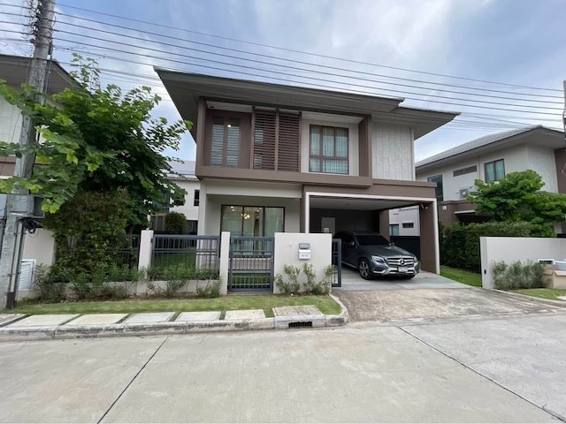 BH4237 ให้เช่าบ้านเดี่ยวหรู บุราสิริ กรุงเทพกรีฑา บ้านใหม่เฟอร์นิเจอร์ครบ พร้อมเข้าอยู่ ใกล้ Brighton College และ Wellington College