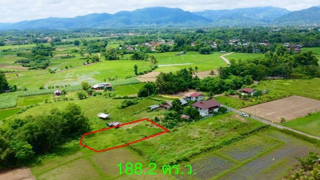 ที่ดิน ปัว น่าน พื้นที่ 188.2 ตร.ว.  (480,000) เอกสารสิทธิ์โฉนดครุฑแดง (นส.4จ) 