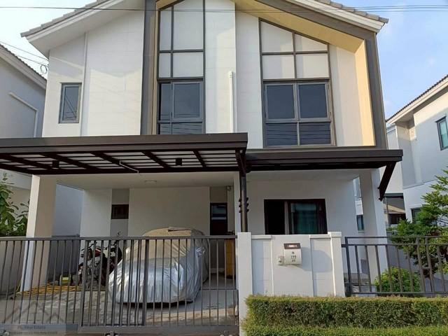 ให้เช่าบ้านเดี่ยว 2 ชั้น 40 ตรว. 4 ห้องนอน หมู่บ้าน SENSE บางนา-สุวรรณภูมิ ซอยกิ่งแก้ว 29 สไตล์สแกนดิเนเวียน สภาพใหม่พร้อมเข้าอยู่
