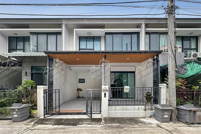 ทาวน์โฮม 2 ชั้น เดอะ วิลล่า บางบัวทองต่อเติมครบ ติดถนนใหญ่ ใกล้ตลาดสมบัติบุรี