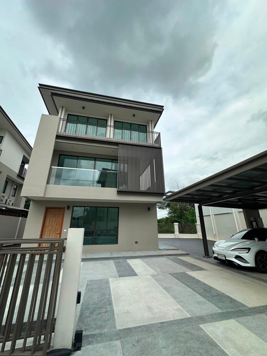 BS1077 ขายบ้านใหม่ไม่เคยเข้าอยู่ บ้านเดี่ยวหรู 3 ชั้น AQ Arbor สวนหลวง ร.9