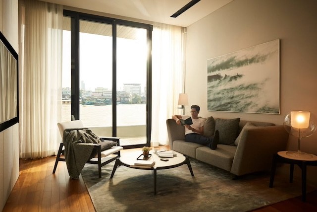 BH4476 ให้เช่าคอนโดหรู Banyan Tree Residences Riverside Bangkok บันยัน ทรี เรสซิเดนซ์ ริเวอร์ไซด์ กรุงเทพ ห้อง 2 ห้องนอน ริมแม่น้ำเจ้าพระยา