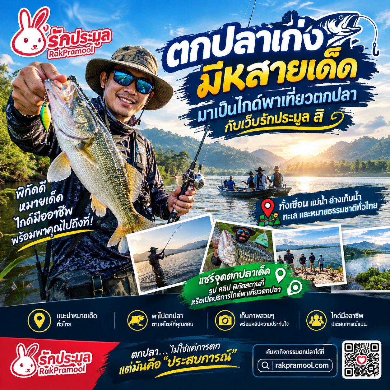 ไกด์พาเที่ยวตกปลา มือโปร มีเทคนิคเด็ด! จองผ่านเว็บรักประมูล รับพาเที่ยวตกปลา รับรองได้ปลาแน่นอน